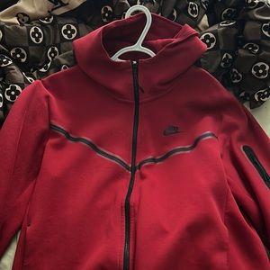 Red Nike Tech Fleece